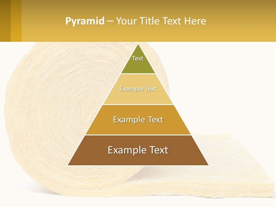 A Roll Of Yellow Paper Next To A Piece Of Paper PowerPoint Template