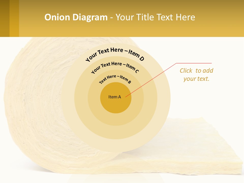 A Roll Of Yellow Paper Next To A Piece Of Paper PowerPoint Template