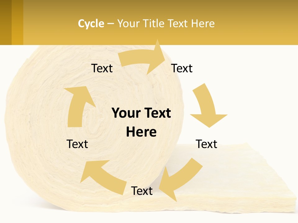 A Roll Of Yellow Paper Next To A Piece Of Paper PowerPoint Template
