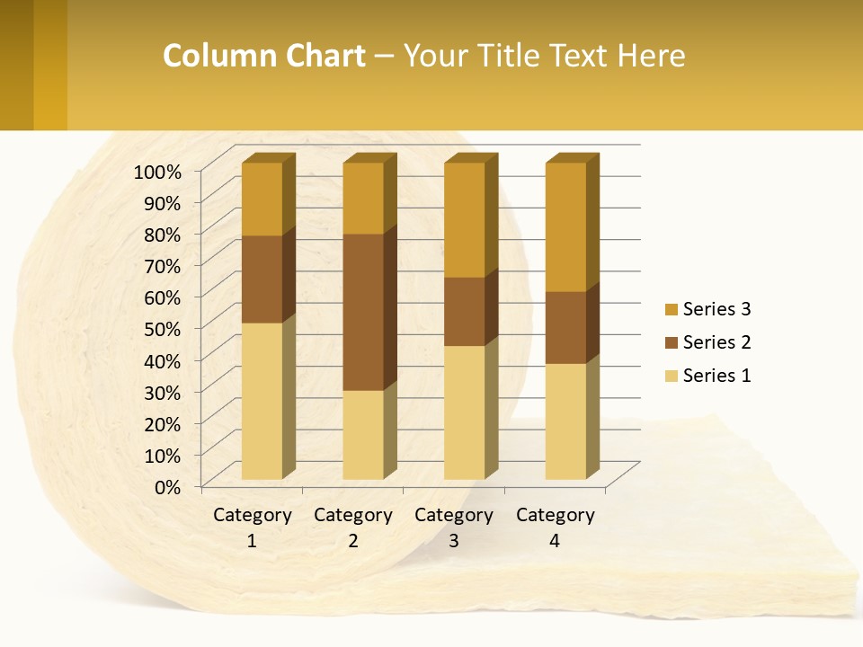 A Roll Of Yellow Paper Next To A Piece Of Paper PowerPoint Template