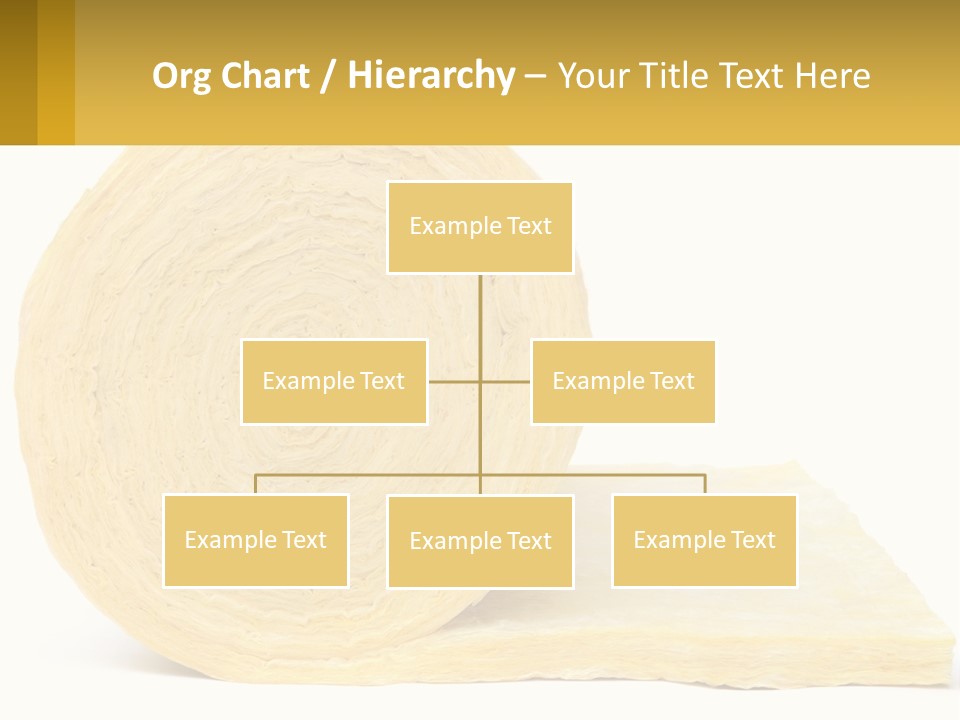 A Roll Of Yellow Paper Next To A Piece Of Paper PowerPoint Template