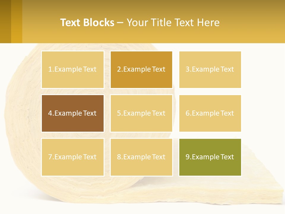 A Roll Of Yellow Paper Next To A Piece Of Paper PowerPoint Template