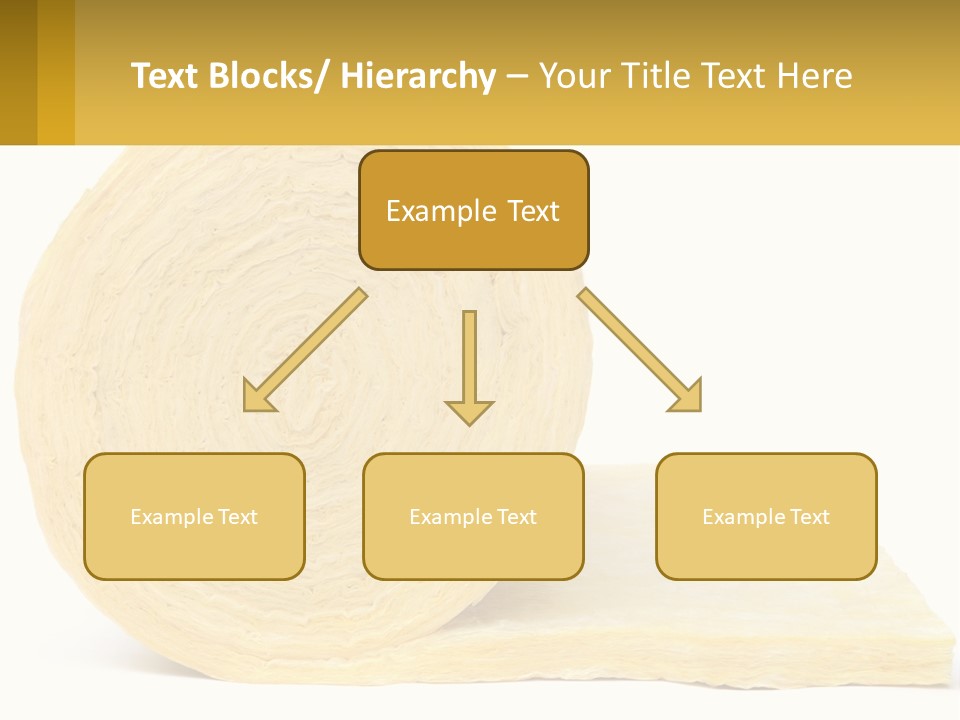 A Roll Of Yellow Paper Next To A Piece Of Paper PowerPoint Template