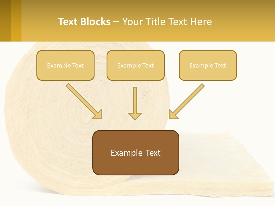 A Roll Of Yellow Paper Next To A Piece Of Paper PowerPoint Template