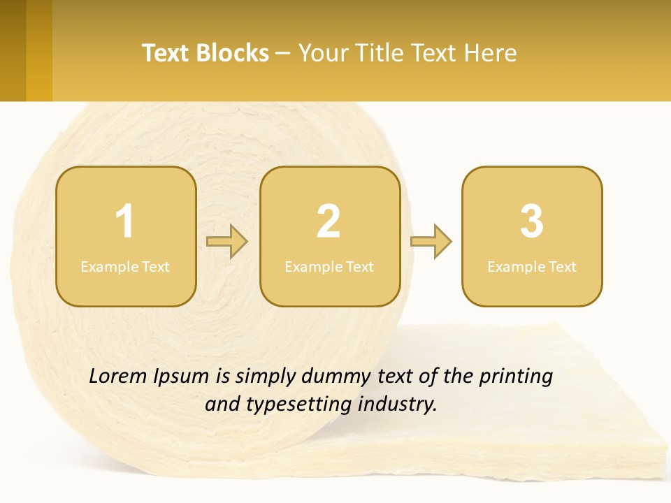 A Roll Of Yellow Paper Next To A Piece Of Paper PowerPoint Template