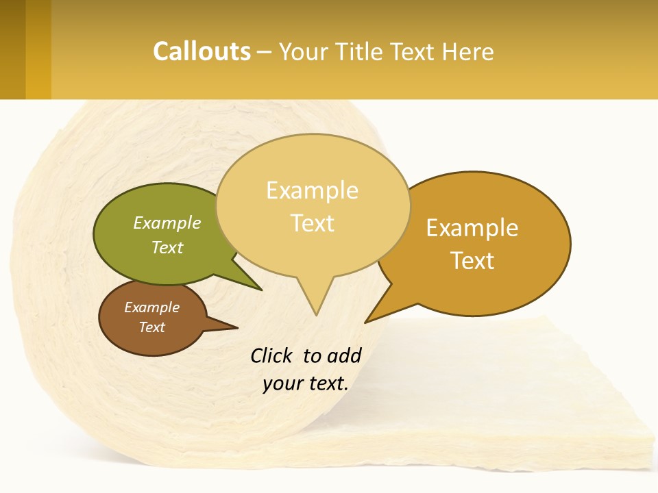 A Roll Of Yellow Paper Next To A Piece Of Paper PowerPoint Template