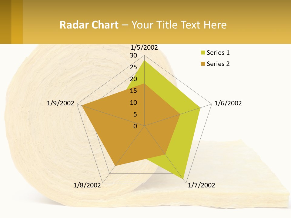 A Roll Of Yellow Paper Next To A Piece Of Paper PowerPoint Template