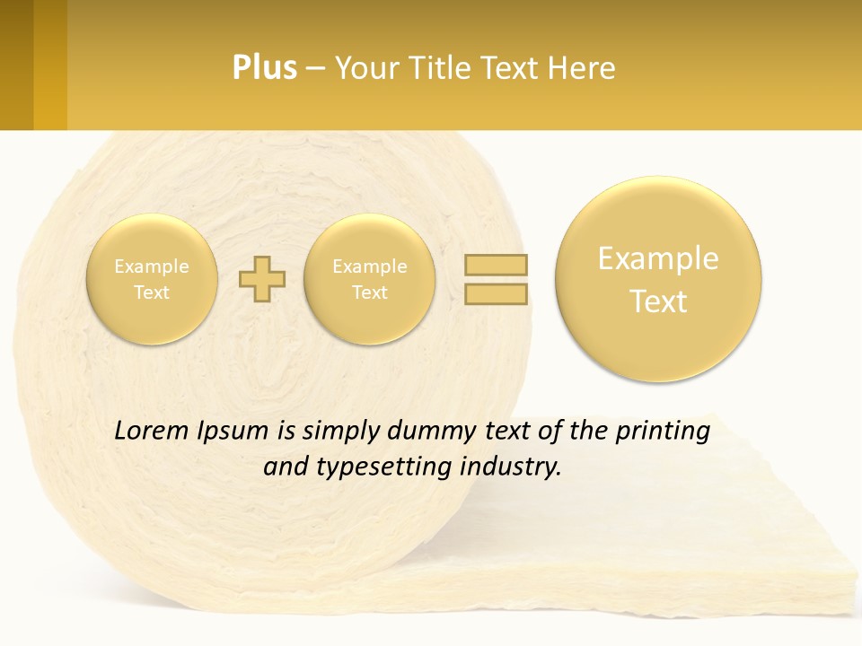 A Roll Of Yellow Paper Next To A Piece Of Paper PowerPoint Template