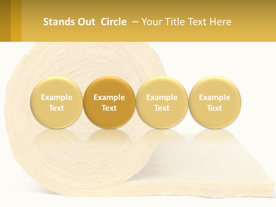 A Roll Of Yellow Paper Next To A Piece Of Paper PowerPoint Template