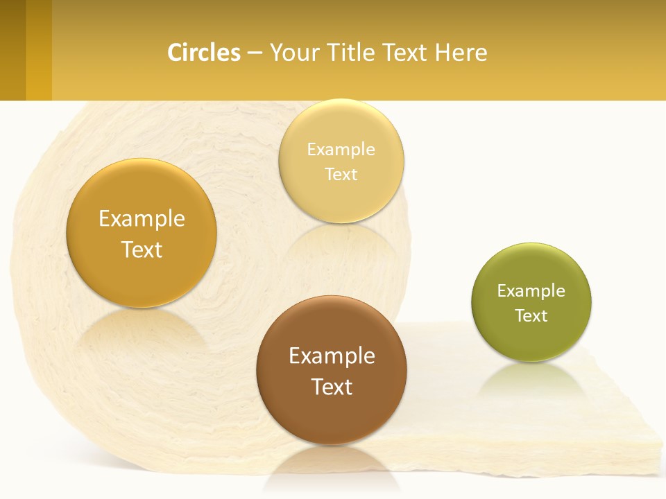 A Roll Of Yellow Paper Next To A Piece Of Paper PowerPoint Template