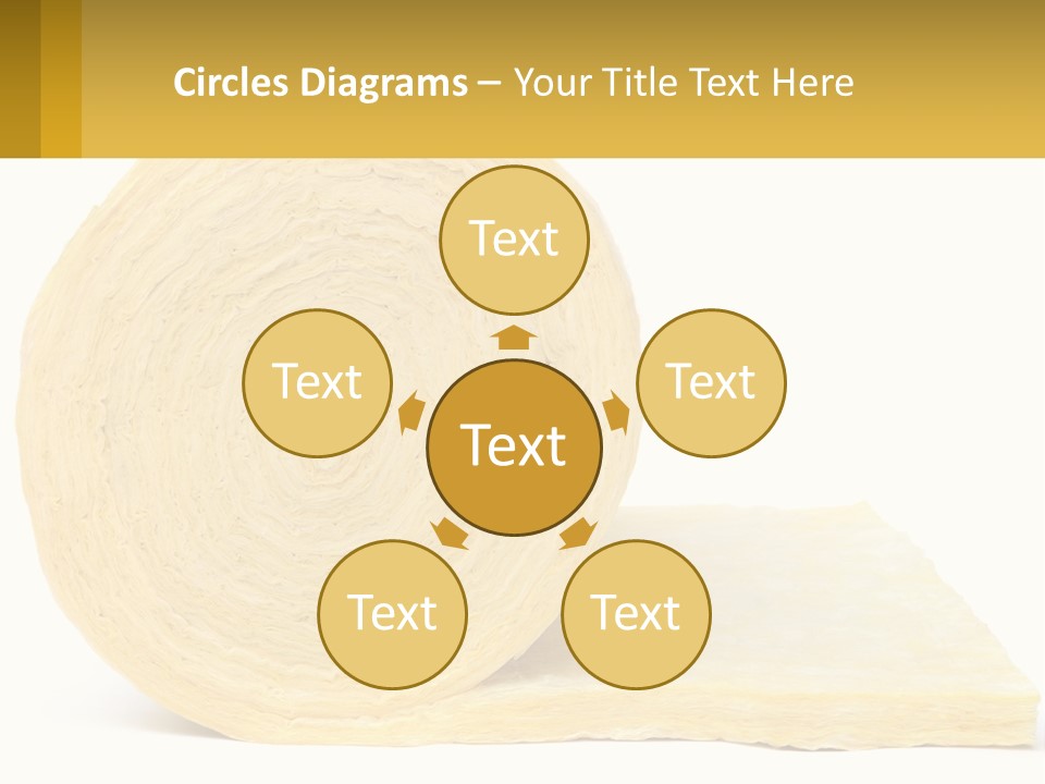 A Roll Of Yellow Paper Next To A Piece Of Paper PowerPoint Template