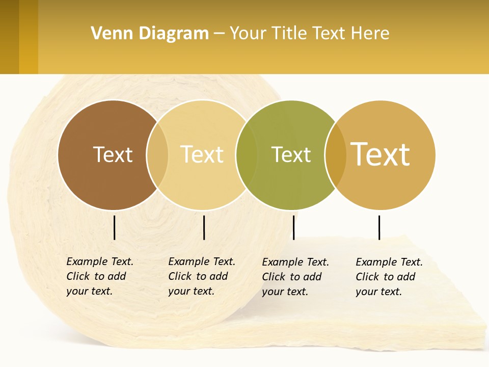 A Roll Of Yellow Paper Next To A Piece Of Paper PowerPoint Template