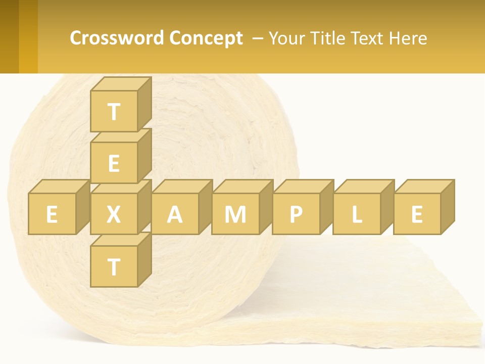 A Roll Of Yellow Paper Next To A Piece Of Paper PowerPoint Template