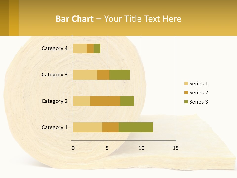 A Roll Of Yellow Paper Next To A Piece Of Paper PowerPoint Template
