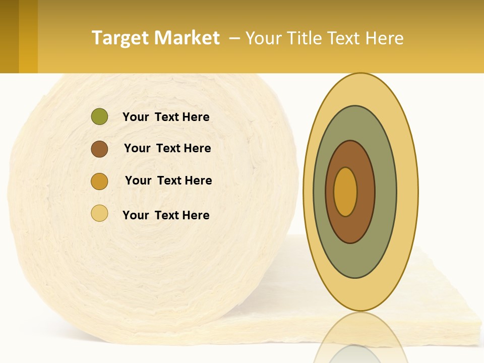 A Roll Of Yellow Paper Next To A Piece Of Paper PowerPoint Template