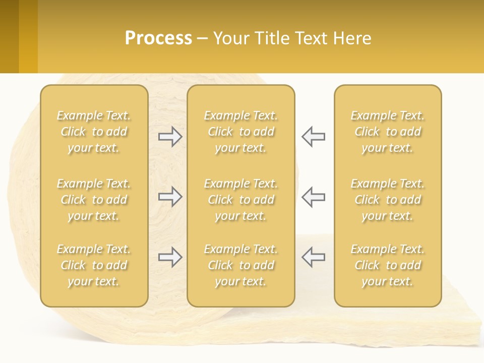 A Roll Of Yellow Paper Next To A Piece Of Paper PowerPoint Template