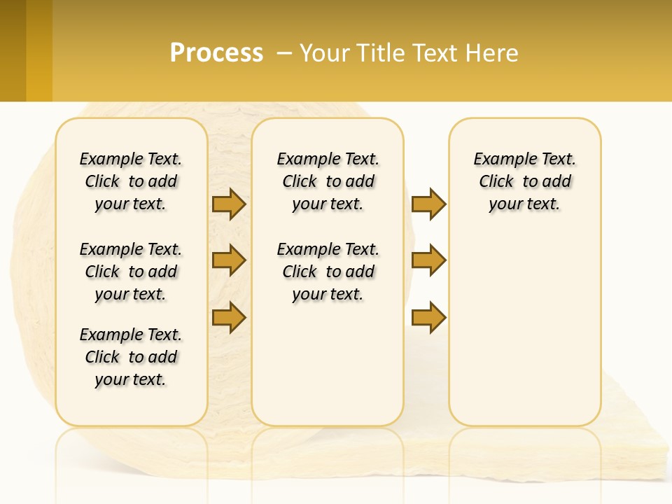 A Roll Of Yellow Paper Next To A Piece Of Paper PowerPoint Template
