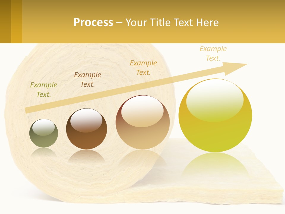 A Roll Of Yellow Paper Next To A Piece Of Paper PowerPoint Template