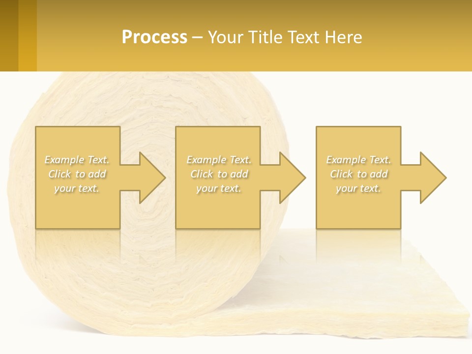 A Roll Of Yellow Paper Next To A Piece Of Paper PowerPoint Template