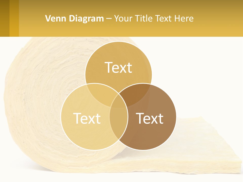 A Roll Of Yellow Paper Next To A Piece Of Paper PowerPoint Template
