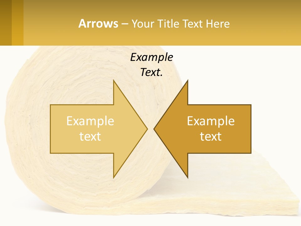 A Roll Of Yellow Paper Next To A Piece Of Paper PowerPoint Template