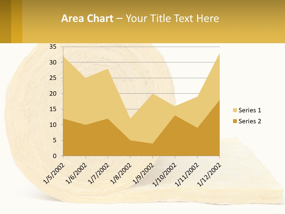 A Roll Of Yellow Paper Next To A Piece Of Paper PowerPoint Template