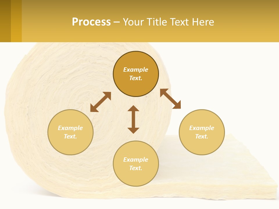 A Roll Of Yellow Paper Next To A Piece Of Paper PowerPoint Template