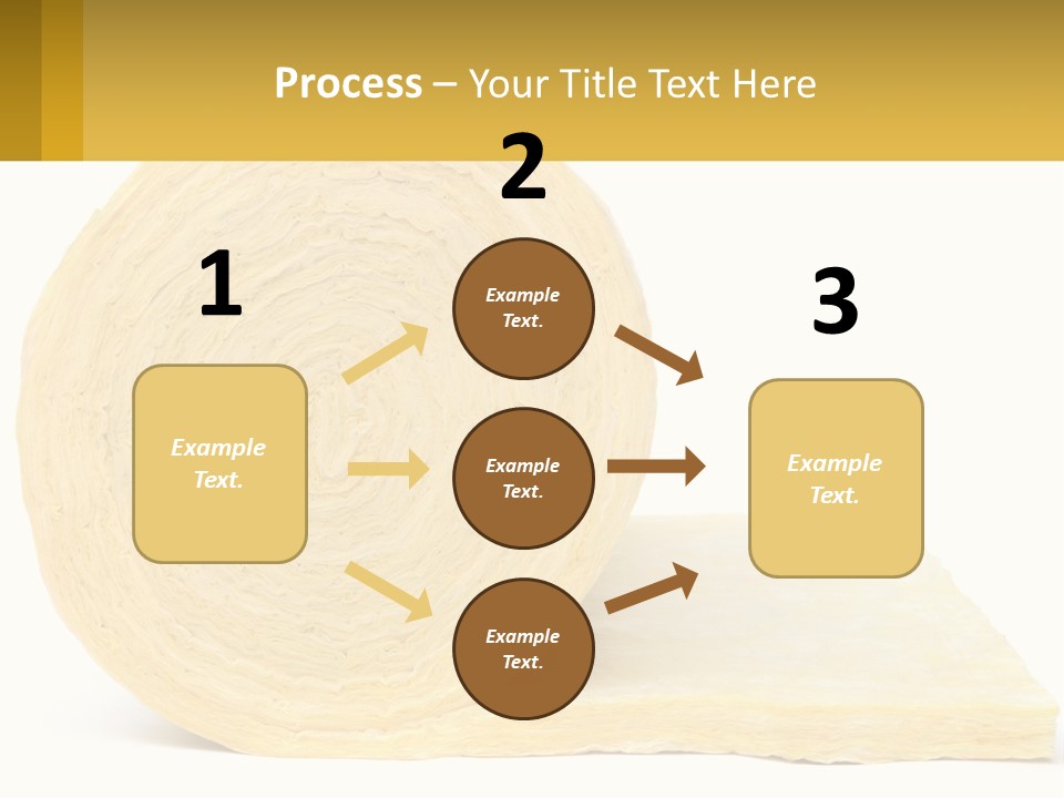 A Roll Of Yellow Paper Next To A Piece Of Paper PowerPoint Template
