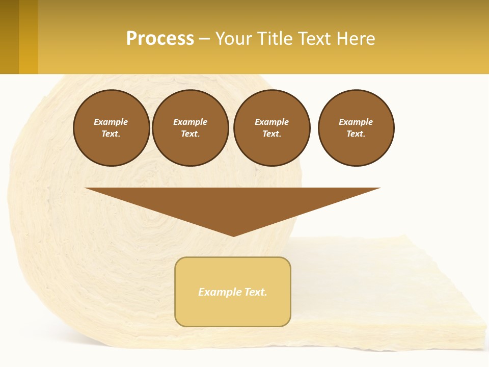 A Roll Of Yellow Paper Next To A Piece Of Paper PowerPoint Template