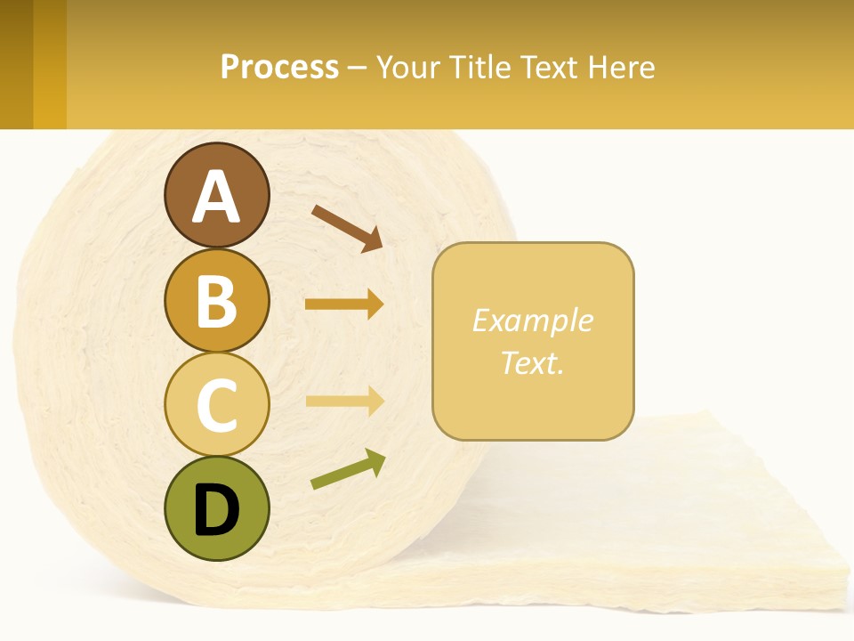 A Roll Of Yellow Paper Next To A Piece Of Paper PowerPoint Template