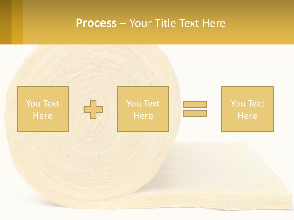 A Roll Of Yellow Paper Next To A Piece Of Paper PowerPoint Template