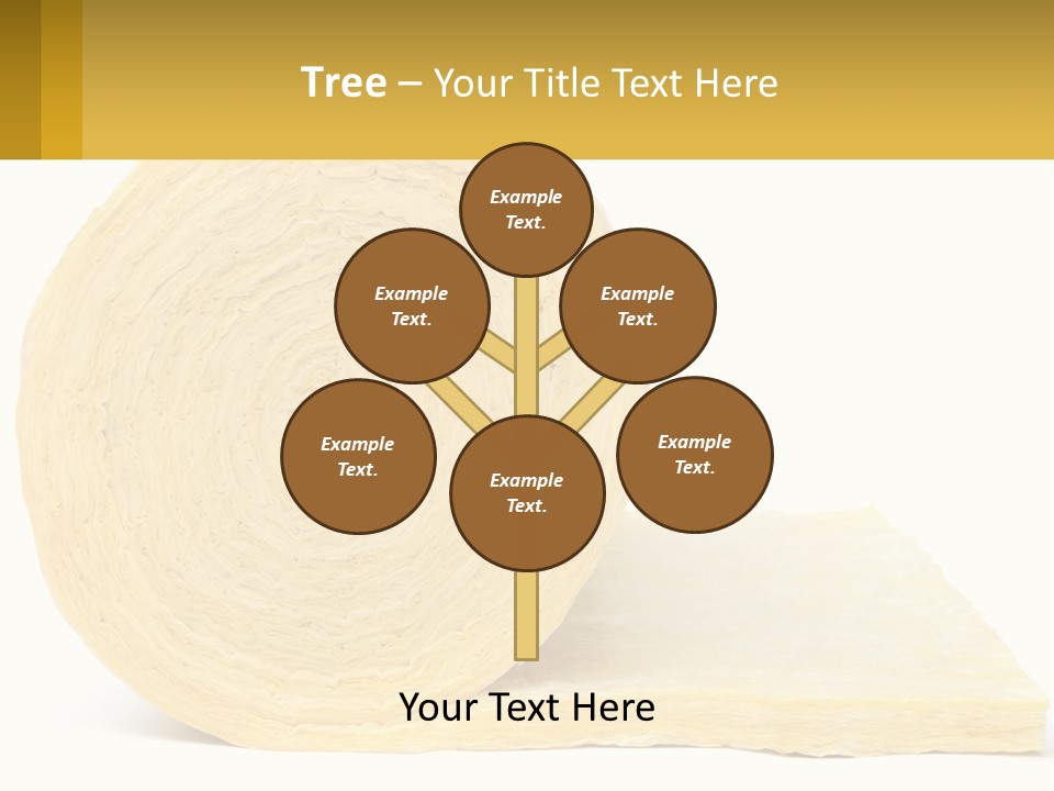 A Roll Of Yellow Paper Next To A Piece Of Paper PowerPoint Template