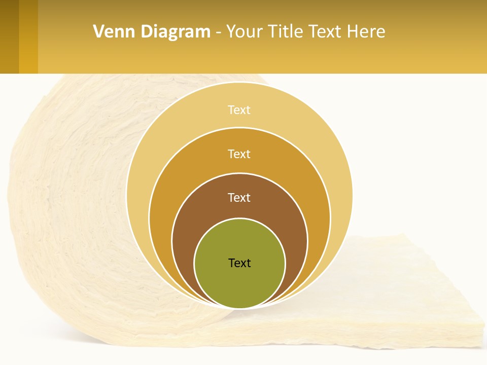 A Roll Of Yellow Paper Next To A Piece Of Paper PowerPoint Template