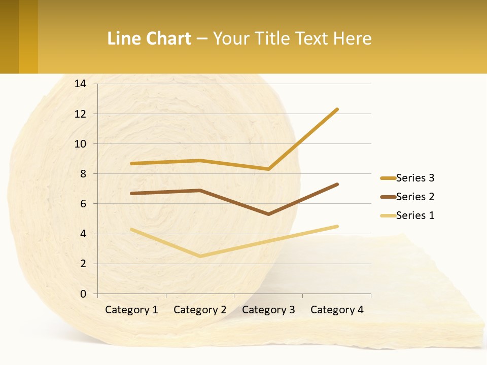 A Roll Of Yellow Paper Next To A Piece Of Paper PowerPoint Template