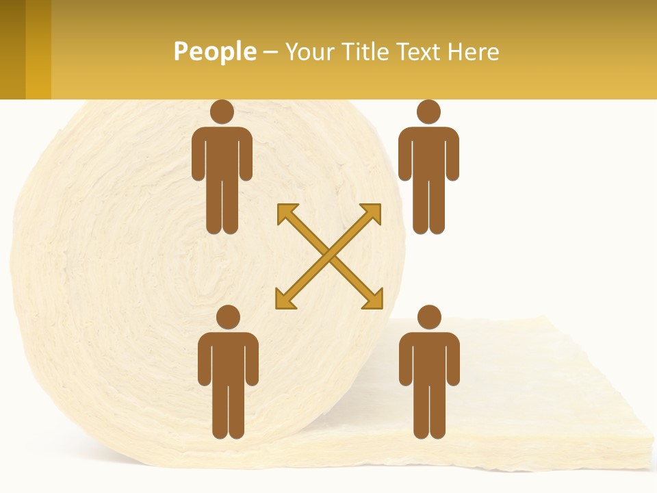 A Roll Of Yellow Paper Next To A Piece Of Paper PowerPoint Template