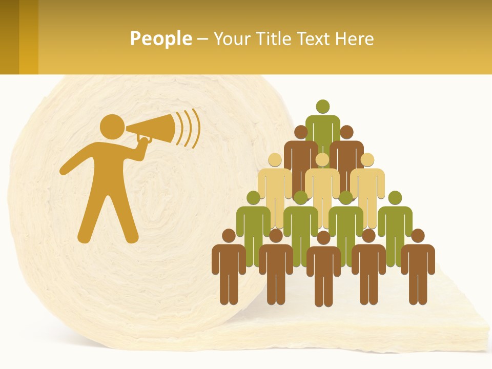 A Roll Of Yellow Paper Next To A Piece Of Paper PowerPoint Template