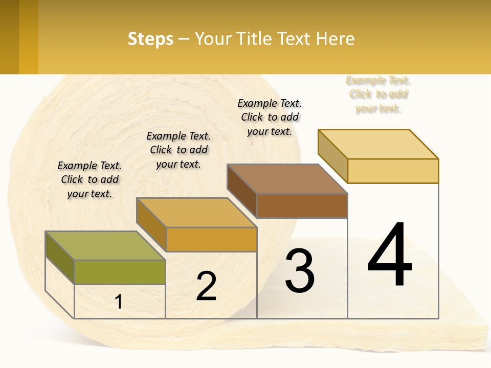 A Roll Of Yellow Paper Next To A Piece Of Paper PowerPoint Template