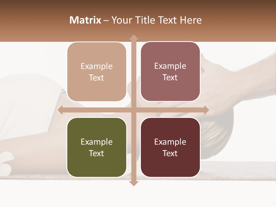 A Woman Getting A Facial Massage With A Towel On Her Head PowerPoint Template