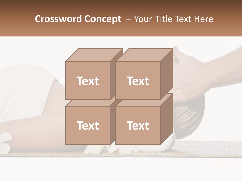 A Woman Getting A Facial Massage With A Towel On Her Head PowerPoint Template