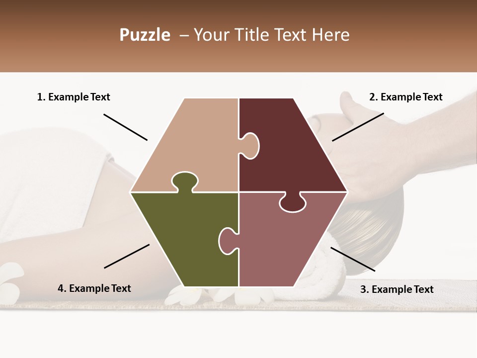 A Woman Getting A Facial Massage With A Towel On Her Head PowerPoint Template