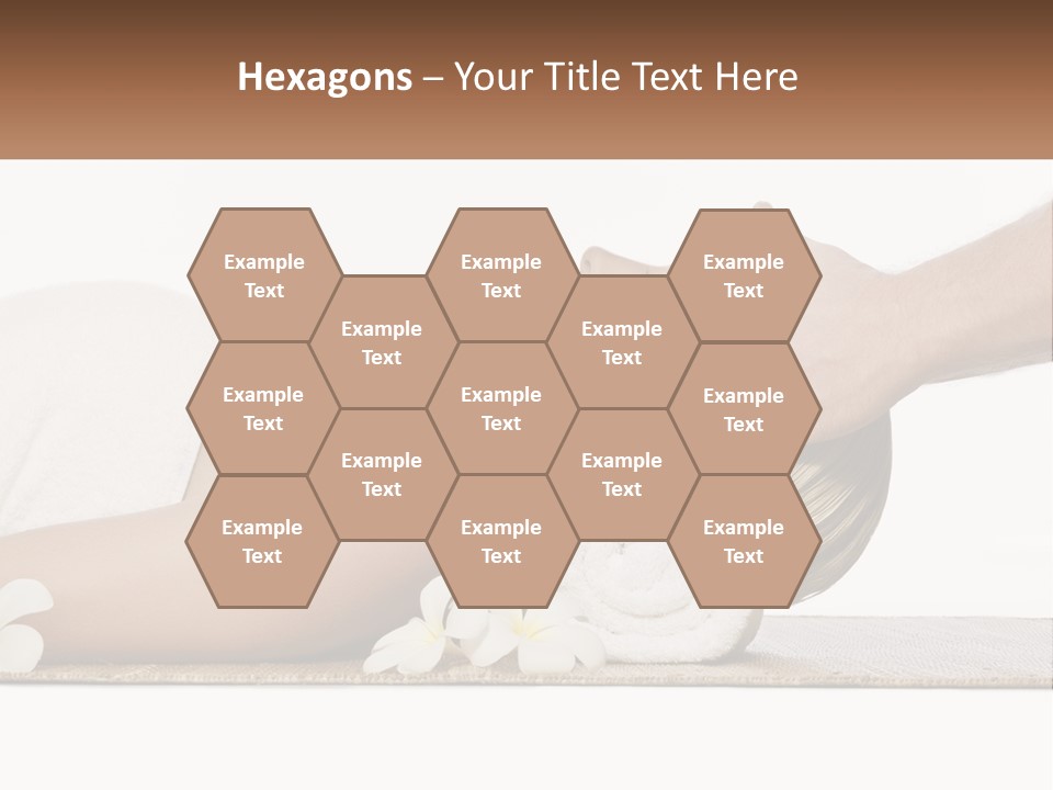 A Woman Getting A Facial Massage With A Towel On Her Head PowerPoint Template