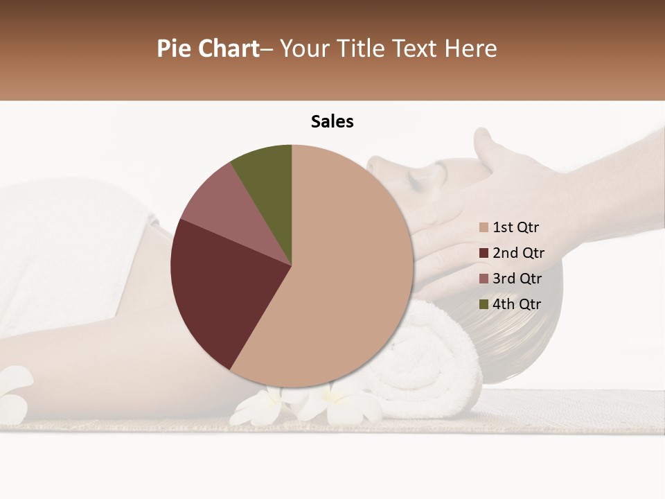 A Woman Getting A Facial Massage With A Towel On Her Head PowerPoint Template