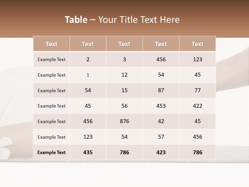 A Woman Getting A Facial Massage With A Towel On Her Head PowerPoint Template