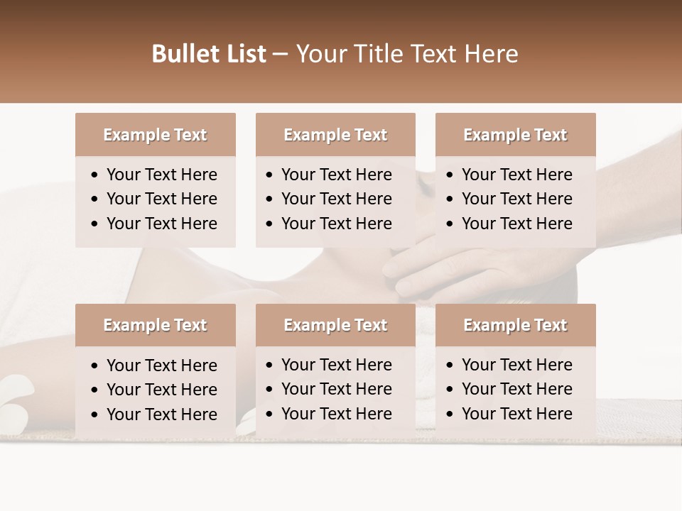 A Woman Getting A Facial Massage With A Towel On Her Head PowerPoint Template