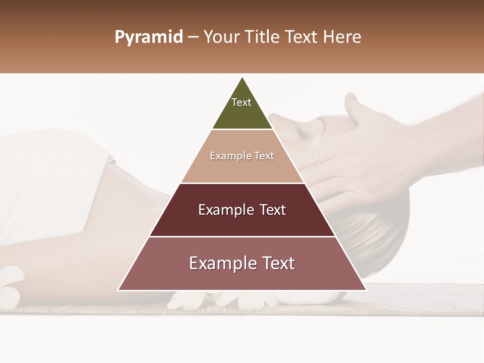 A Woman Getting A Facial Massage With A Towel On Her Head PowerPoint Template