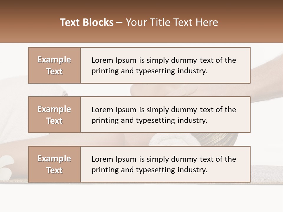 A Woman Getting A Facial Massage With A Towel On Her Head PowerPoint Template