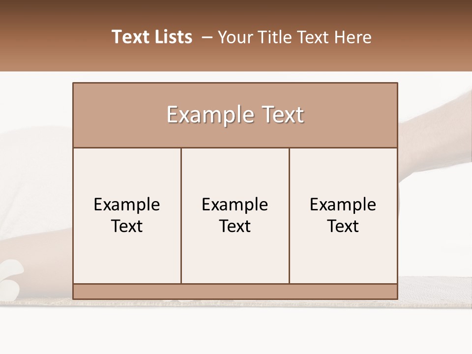 A Woman Getting A Facial Massage With A Towel On Her Head PowerPoint Template