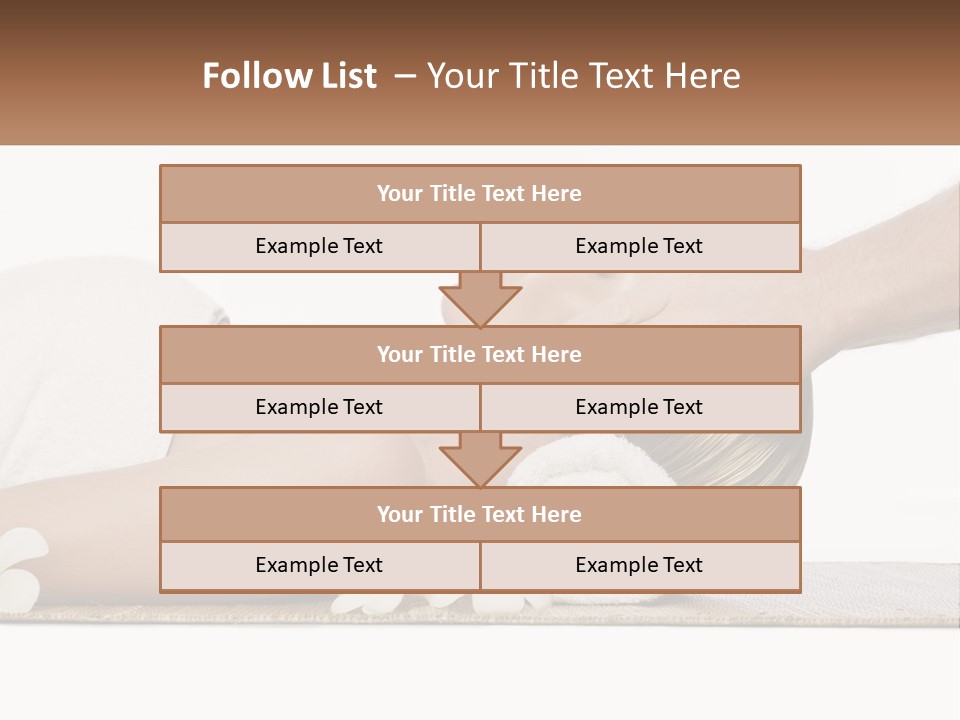 A Woman Getting A Facial Massage With A Towel On Her Head PowerPoint Template