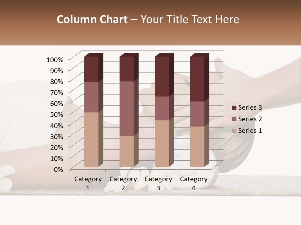 A Woman Getting A Facial Massage With A Towel On Her Head PowerPoint Template