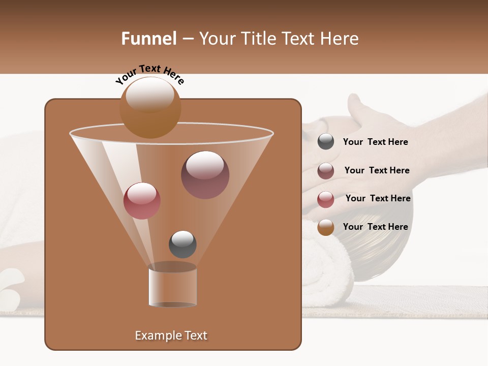 A Woman Getting A Facial Massage With A Towel On Her Head PowerPoint Template